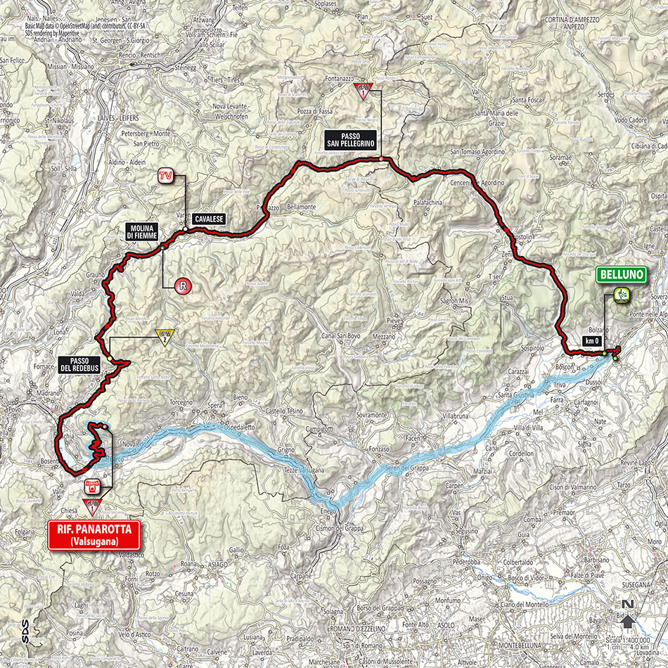 Giro-d-Italia-Stage-18-map