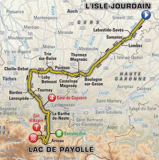 TDF2016 stage7 map
