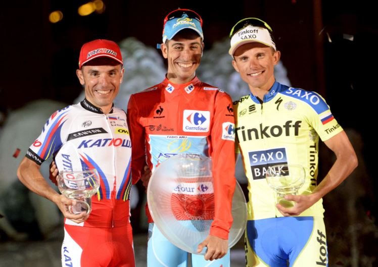 vuelta 15 podium
